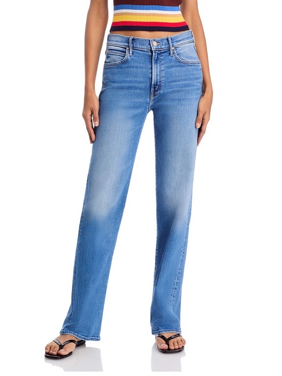 MOTHER Denim - MOTHER The Kick It High Waist Straight Leg Jean